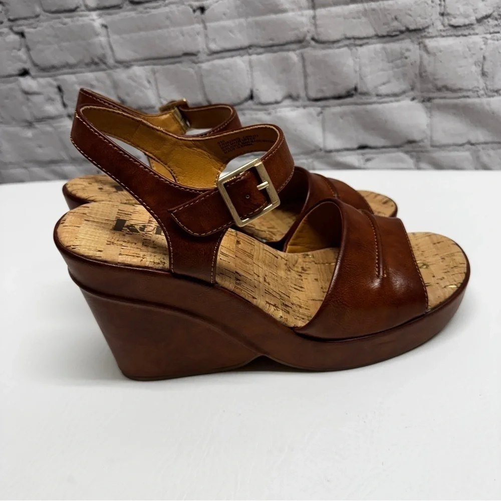 KORKS Bardot Platform Wedge Sandal 9